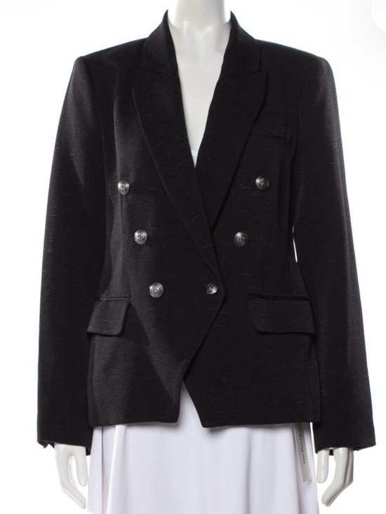 L'AGENCE Jackets & Blazers - L’AGENCE Kenzie Double Breasted Blazer Black Women’s 4 Peak Lapel Jacket‎